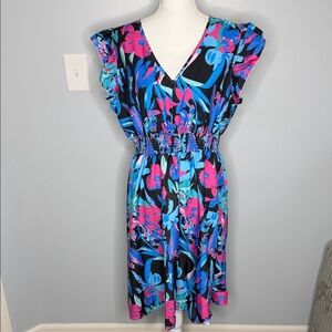 Bright floral dress size 1XL